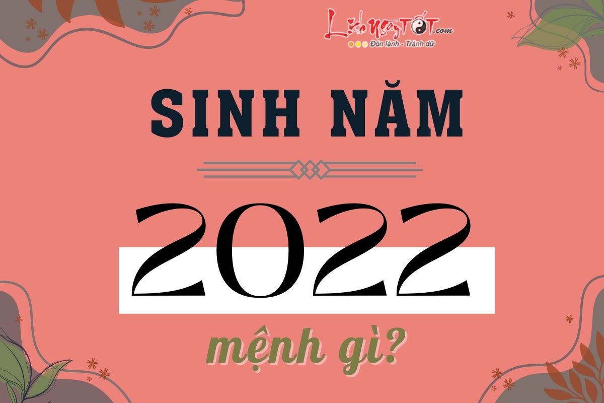6. sinh năm 2022 hợp màu với nào? mệnh gì